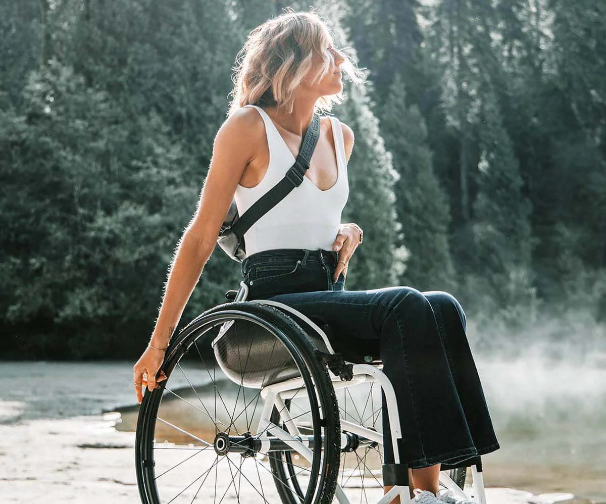 Access A11Y — accessibility review platform for people with disabilities, showing wheelchair user
