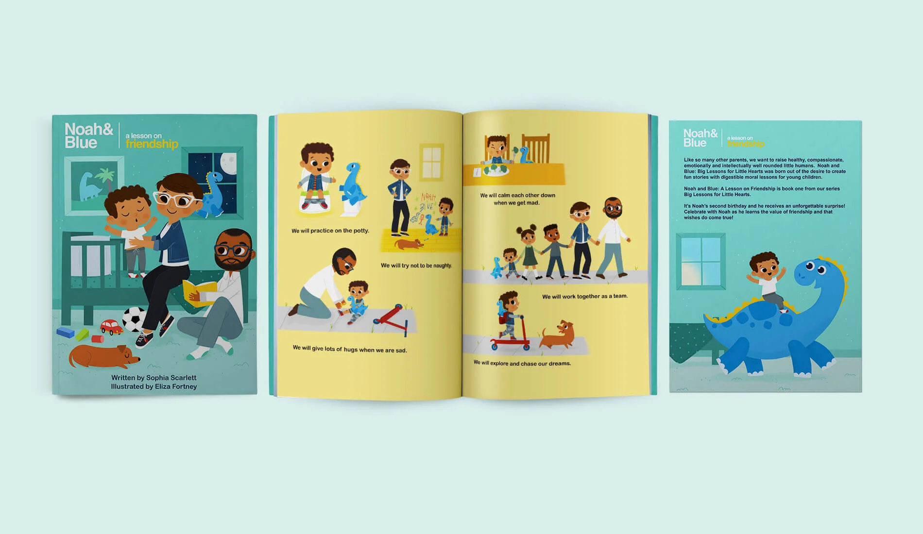 Noah and Blue book mockups